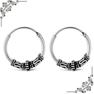 Earrings--Bali style Hoop